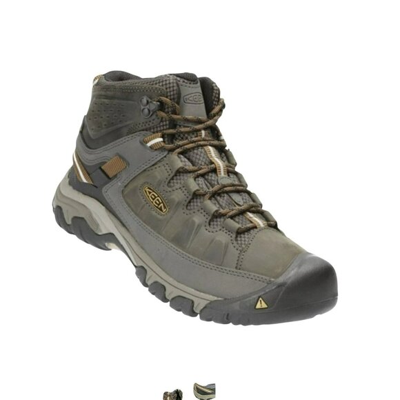 Keen Targhee IIl Mid Mens 11.5 Waterproof Leather Lace Up Hiking Boots Brown - Picture 6 of 15